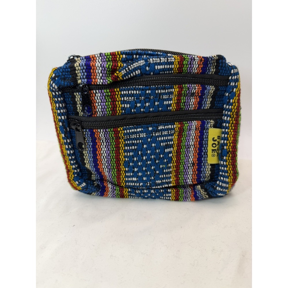 Earth Ragz Baja Joe Fanny Pack Belt Bag Mexican Rainbow Multicolor
